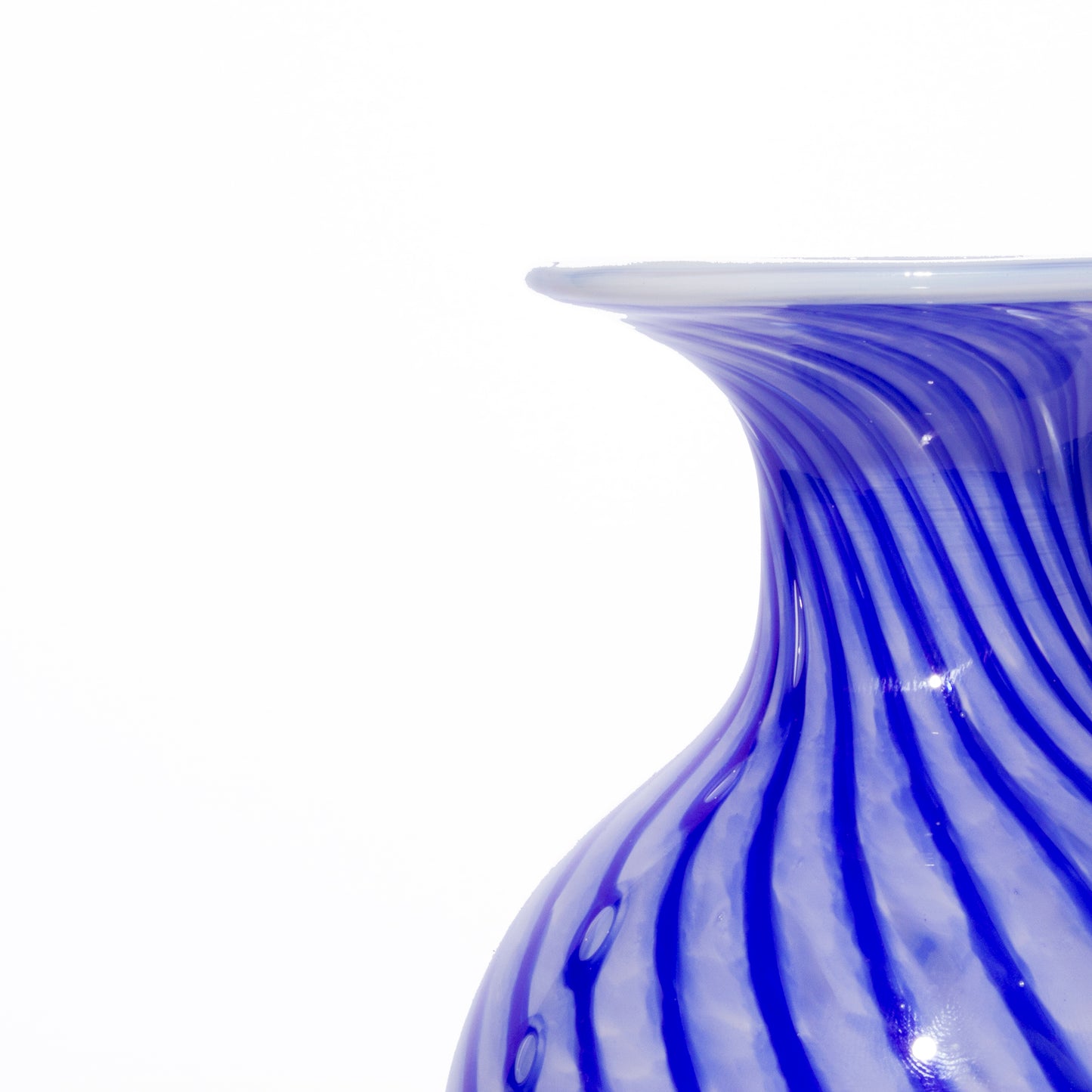 Bud Vase - Cobalt Twist