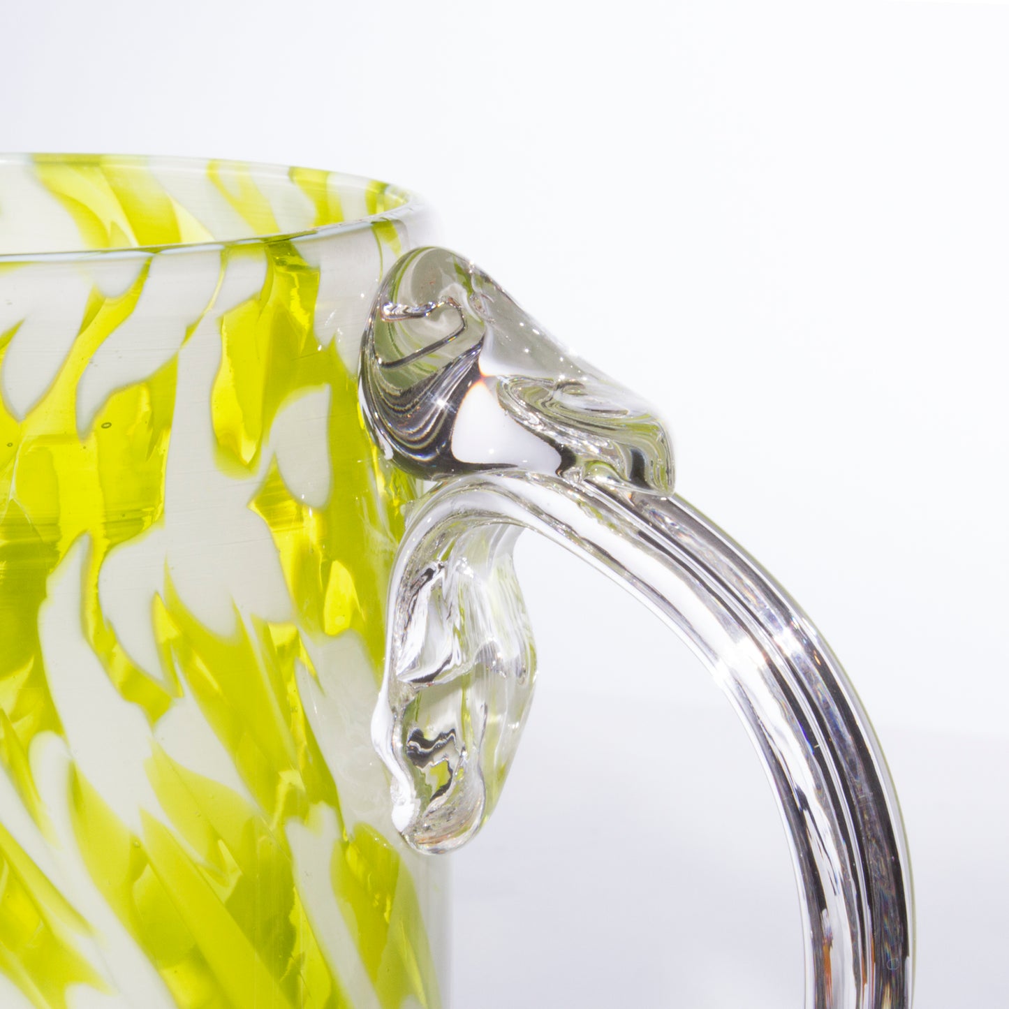 Large Glass Mug - Lime Green