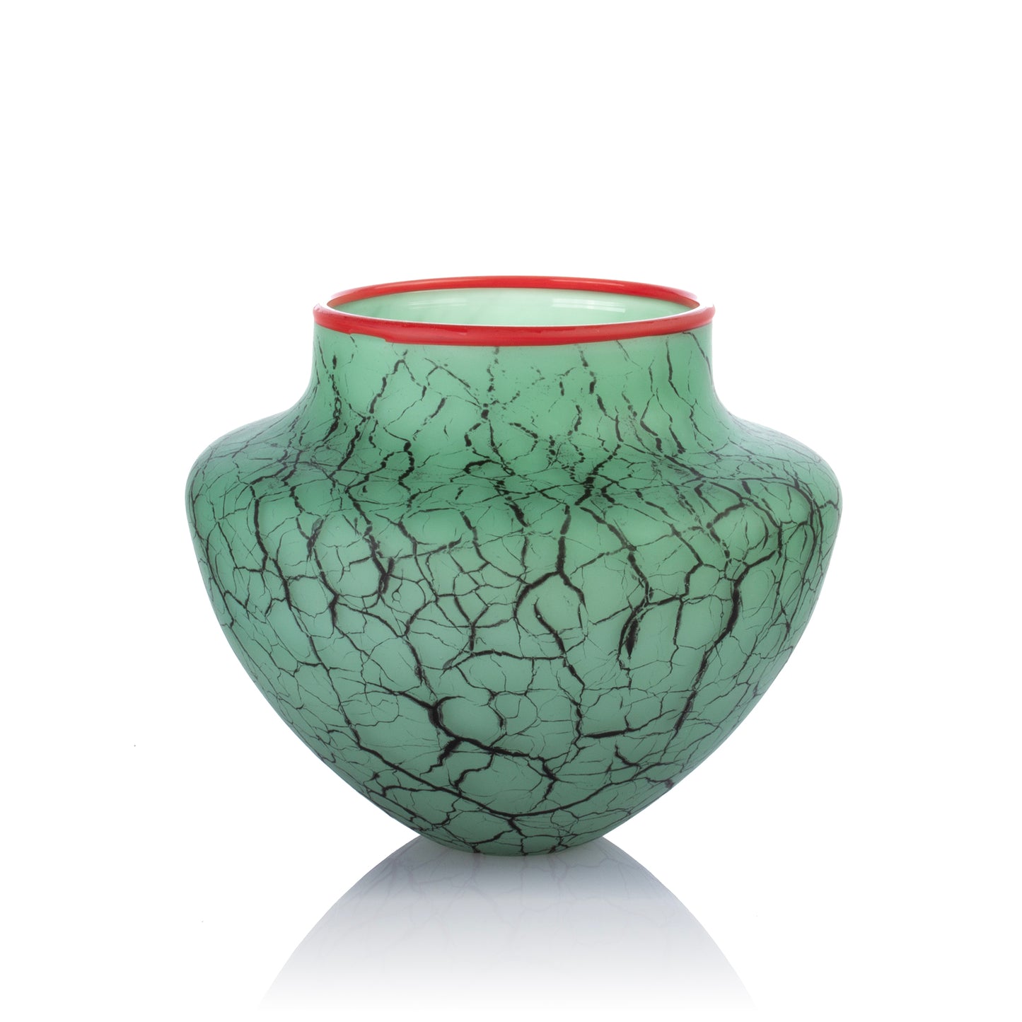 Blown Glass Vase / Centerpiece / Southwest Décor / Turquoise Satin / Arizona Turquoise / Rustic Vase / Housewarming Gift / Western Décor