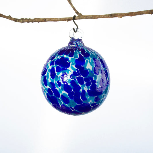 Holiday Ornament - Cobalt & Aqua