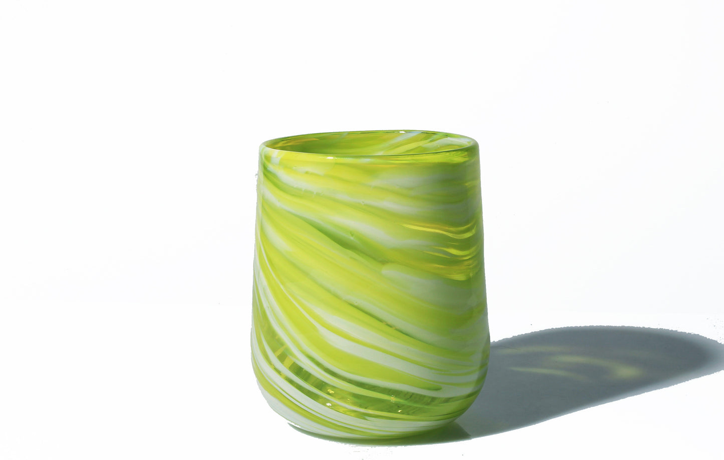 Stemless Wine Glass - Lime Twist