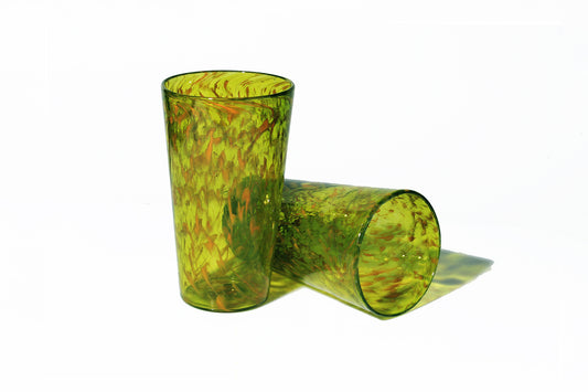 Pint Glass - Green & Gold