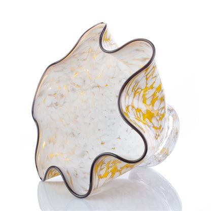 Fluted Bowl - Gold Wisp