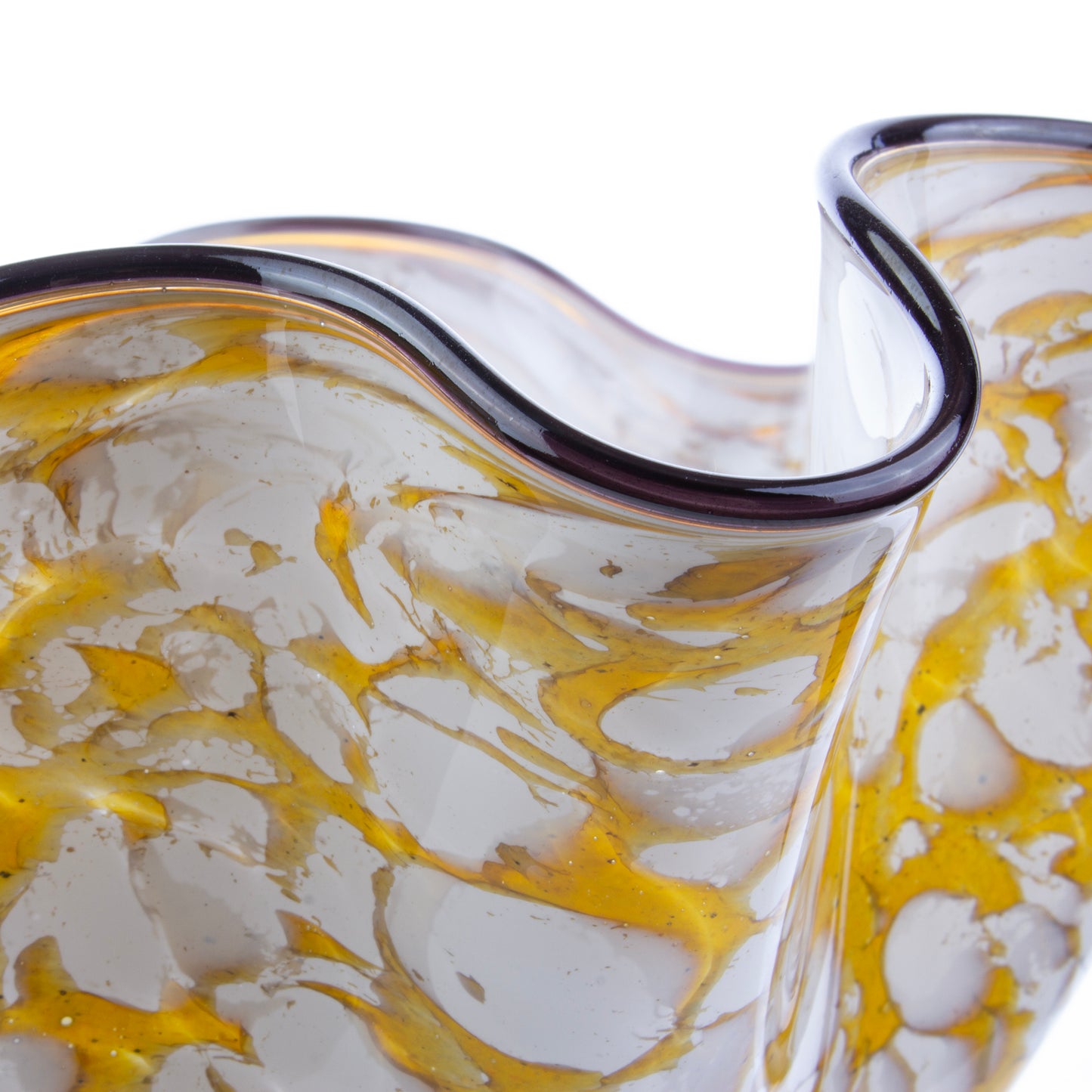 Fluted Bowl - Gold Wisp