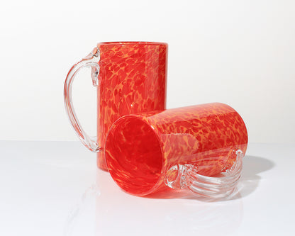 Large Glass Mug - Lava
