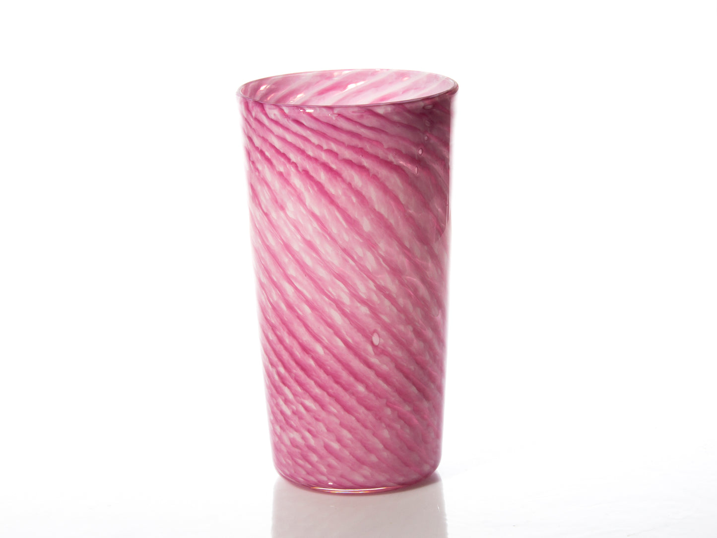 Pint Glass - Pink Twist