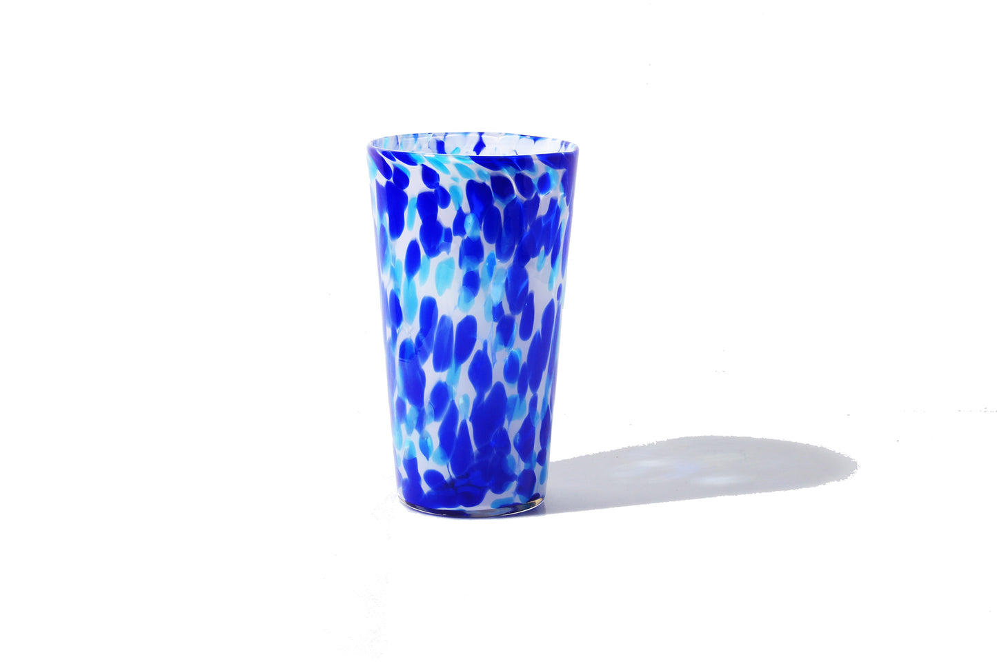Pint Glass - White, Blue & Aqua